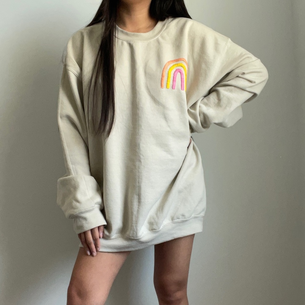 Rainbow Embroidered Sweatshirt - Picture 3 of 8